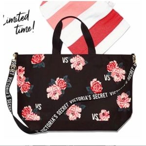 Victoria’s Secret Pink Floral Tote Travel Bag😍